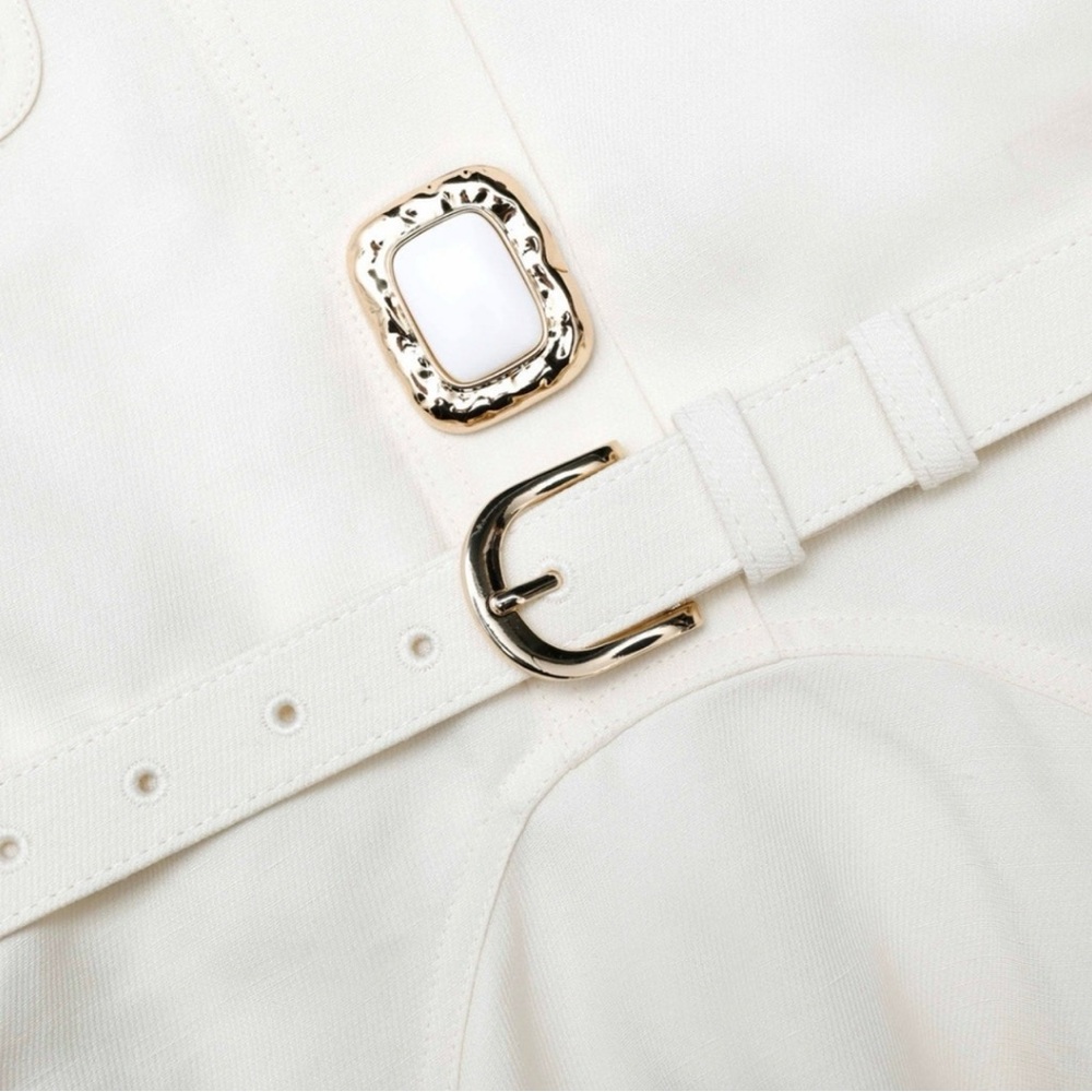 Self-Portrait White Mini Dress - Picture 5 of 14